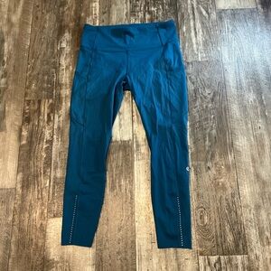 lululemon athletica Blue Leggings